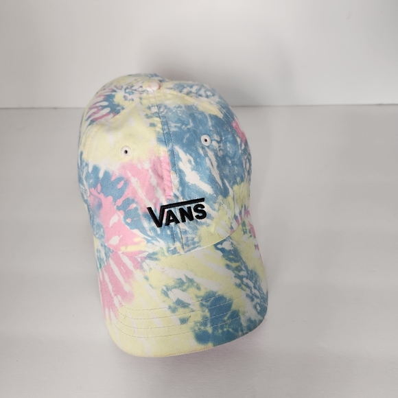 VANS tie dye baseball hat. OS. Adjustable back. Pink,blue,yellow,white. - Picture 1 of 8